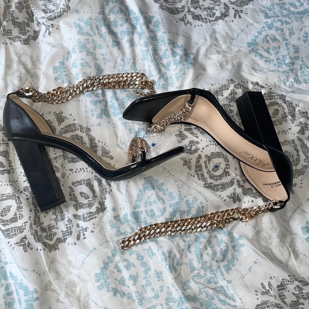 Women's Double Chain Open Toe Heals